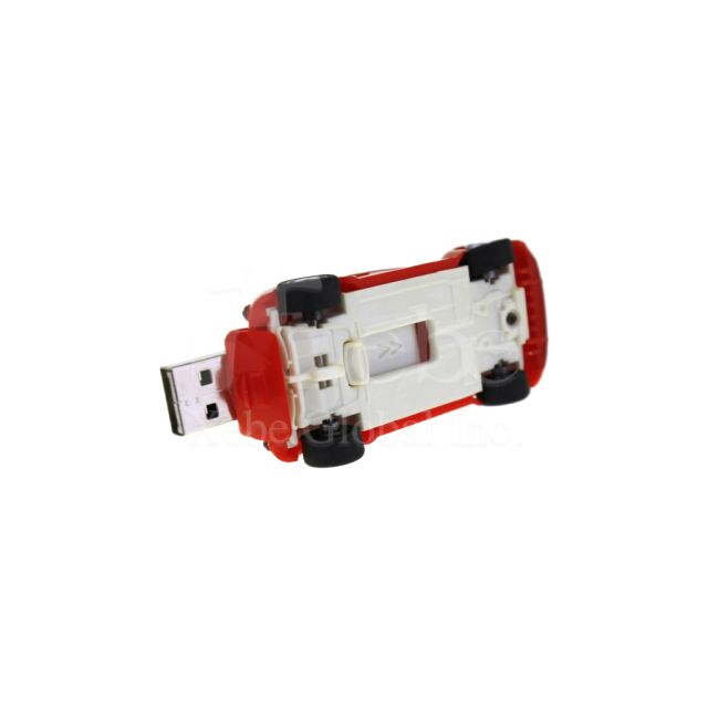 Red vintage car 3d customized flash drive